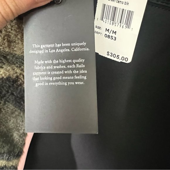 NWT Rails Wesley Front Zip Faux Fur Jacket - size M - Picture 7 of 16